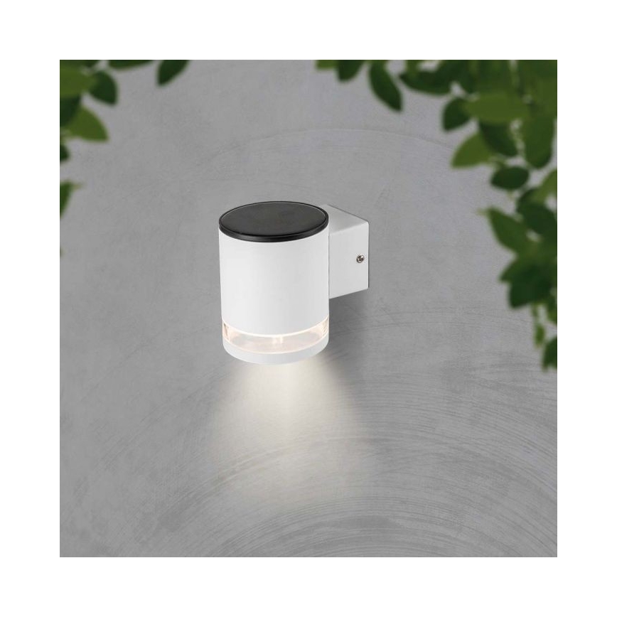 LED Außen-Solar-Wandleuchte LED/1W/3,7V 3000K IP54 1200 mAh Weiß