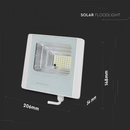 LED Außen-Solarstrahler LED/12W/3,2V IP65 4000K 5000 mAh + Fernbedienung