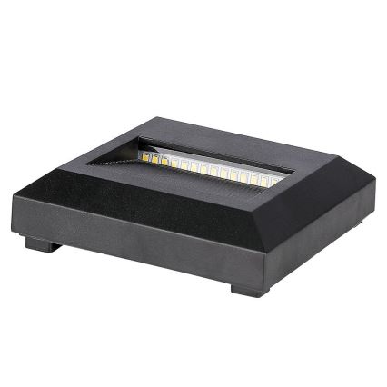 LED Außen-Treppenleuchte LED/2W/230V IP65 3000K Schwarz