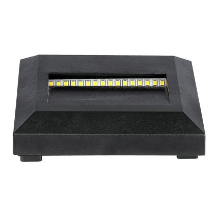 LED Außen-Treppenleuchte LED/2W/230V IP65 3000K Schwarz