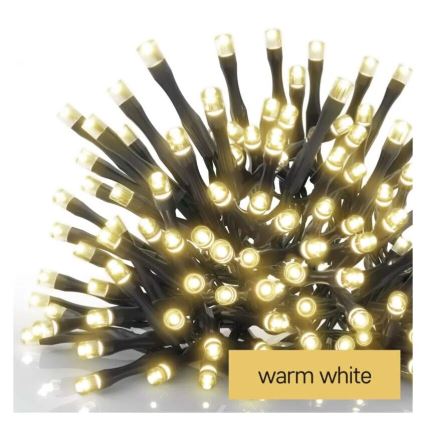 LED Außen-Weihnachtslichterkette 100xLED/2,5x0,9m IP44 warmweiß