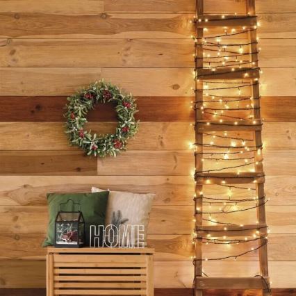LED-Außen-Weihnachtslichterkette 50xLED/5m IP44 warmweiß