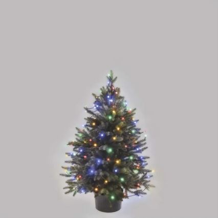 LED-Außen-Weihnachtslichterkette, 80 LEDs, 8 Funktionen, 13 m, mehrfarbig, IP44