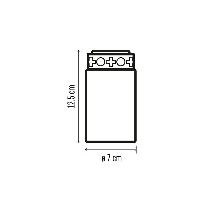 LED Außendekoration 1xLED/2xC IP44 rot