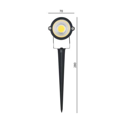 LED-Außenleuchte BLAKE LED/5W/230V 4000K IP65 schwarz