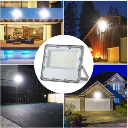 LED-Außenstrahler LED/100W/230V 4500K IP65 grau