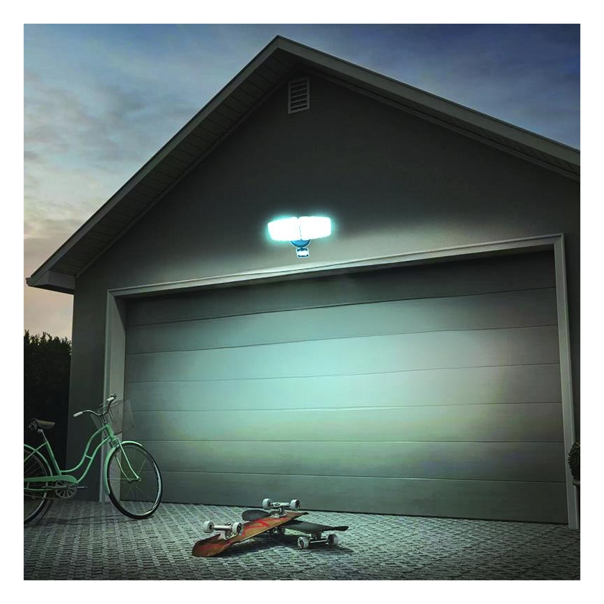 LED-Außenstrahler mit Sensor LED/24W/230V 3000/4000/6000K IP54 anthrazit