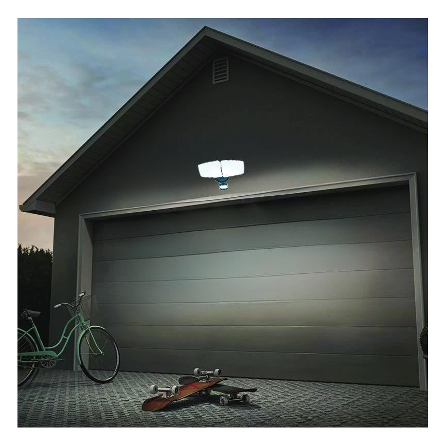 LED-Außenstrahler mit Sensor LED/24W/230V 3000/4000/6000K IP54 anthrazit