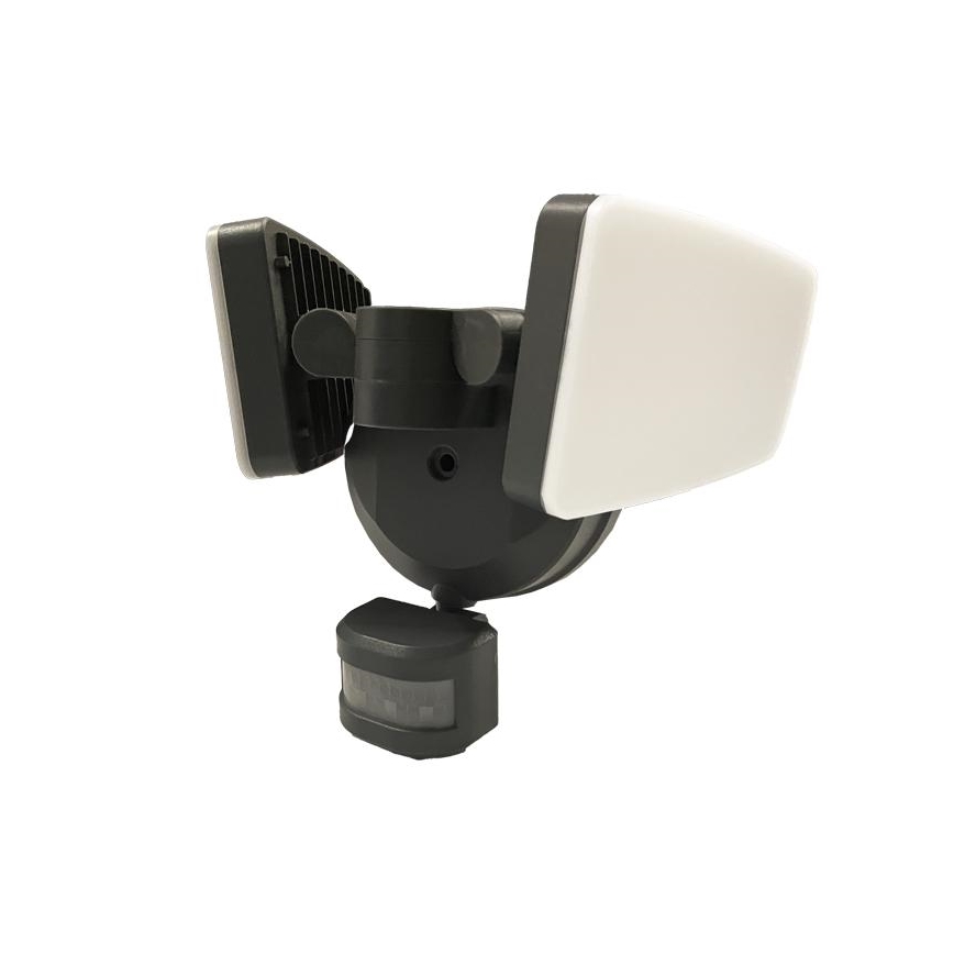 LED-Außenstrahler mit Sensor LED/24W/230V 3000/4000/6000K IP54 anthrazit