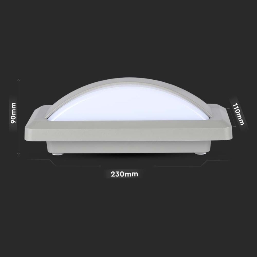 LED Außenwandleuchte LED/12W/230V 4000K IP65