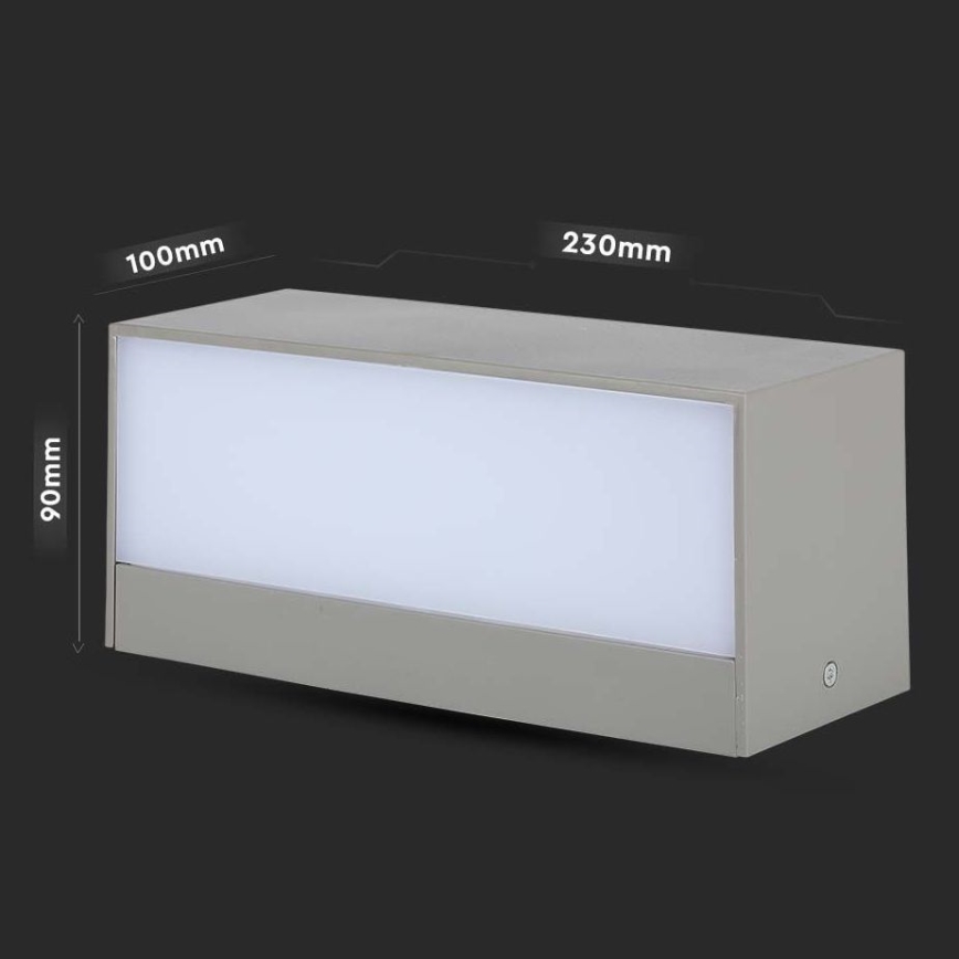 LED Außenwandleuchte LED/12W/230V 6400K IP65
