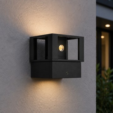 LED Außenwandleuchte LED/12W/230V IP54 schwarz