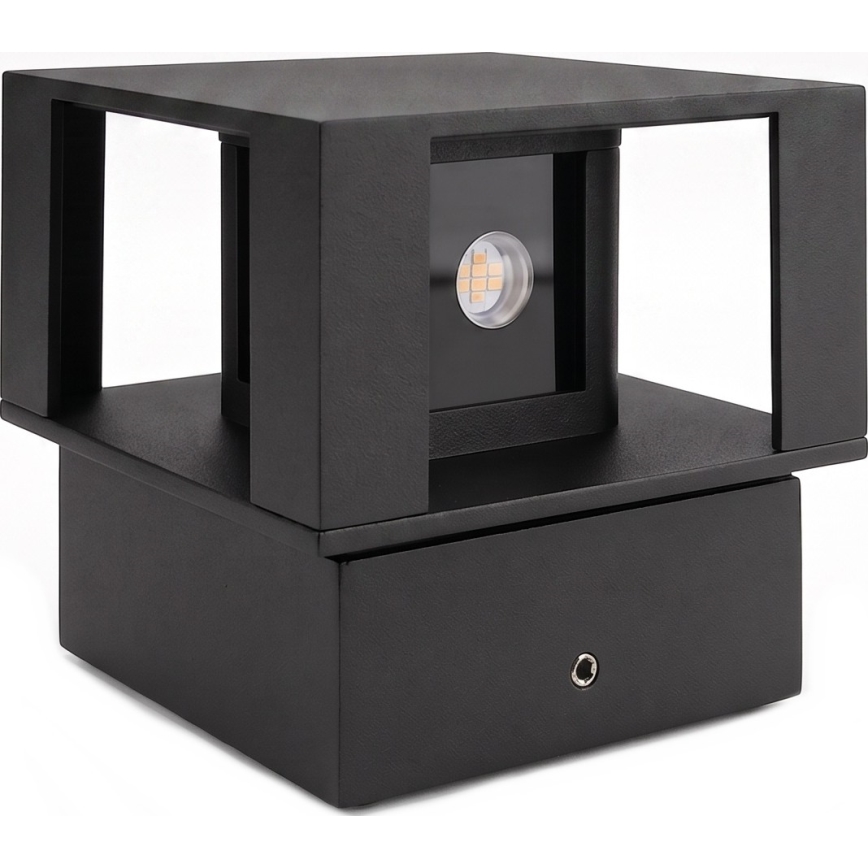 LED Außenwandleuchte LED/12W/230V IP54 schwarz