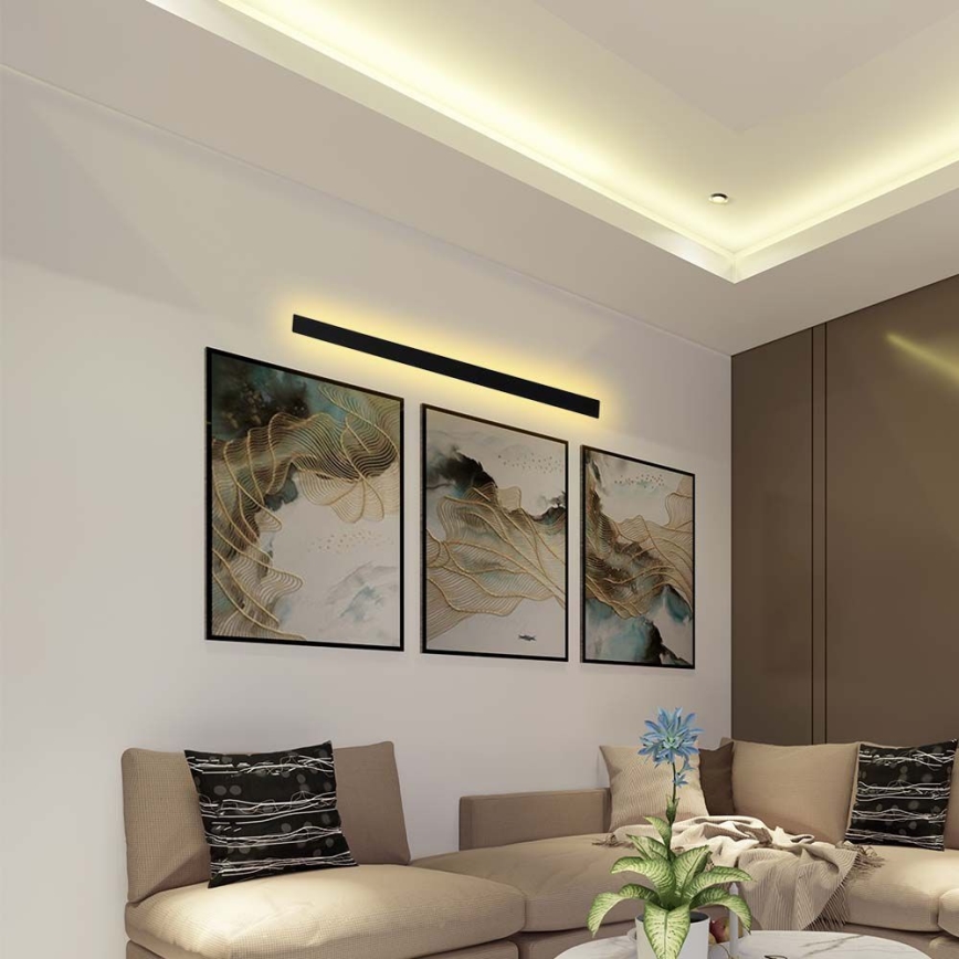 LED-Außenwandleuchte LED/23W/230V 3000K IP65 141 cm schwarz