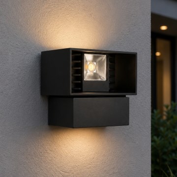 LED-Außenwandleuchte LED/6W/230V IP54 schwarz