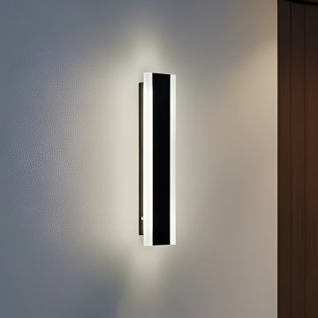 LED-Außenwandleuchte MIRANA S LED/8W/230V 4000K IP44 30 cm schwarz