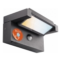 LED Außenwandleuchte mit Bewegungs- und Dämmerungssensor LED/25W/230V 3000/4000/6500K IP54 schwarz