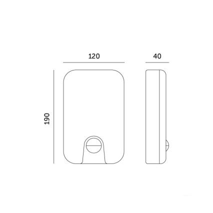 LED Außenwandleuchte mit Bewegungs- und Dämmerungssensor BAVANO LED/15W/230V 3000/4000/5700K IP54