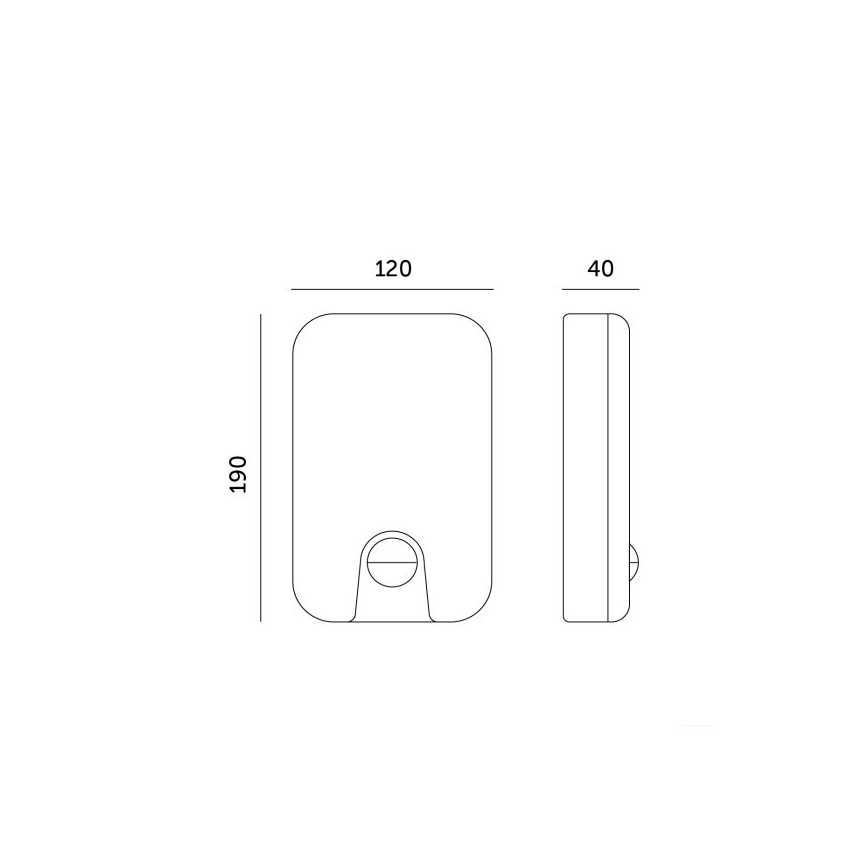LED Außenwandleuchte mit Bewegungs- und Dämmerungssensor BAVANO LED/15W/230V 3000/4000/5700K IP54