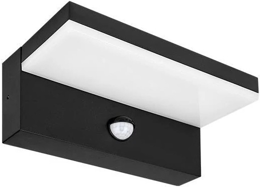 LED-Außenwandleuchte mit Sensor HESTIO LED/9W/230V 4000K IP44 schwarz