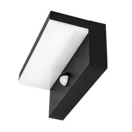 LED-Außenwandleuchte mit Sensor HESTIO LED/9W/230V 4000K IP44 schwarz