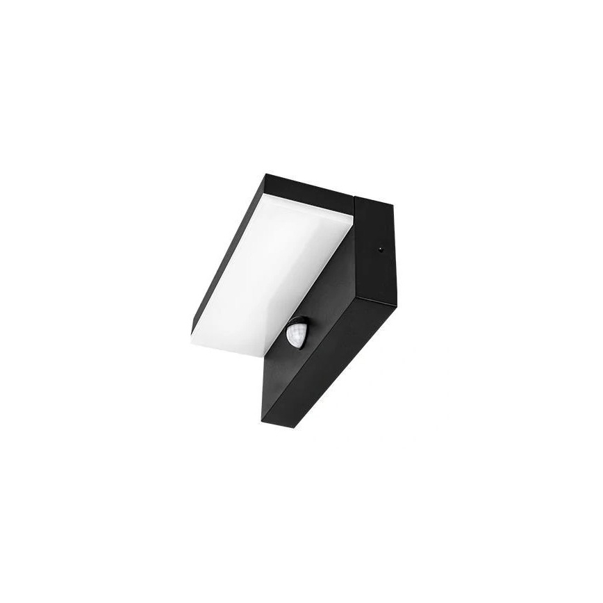 LED-Außenwandleuchte mit Sensor HESTIO LED/9W/230V 4000K IP44 schwarz