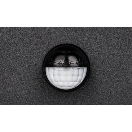 LED-Außenwandleuchte mit Sensor HESTIO LED/9W/230V 4000K IP44 schwarz