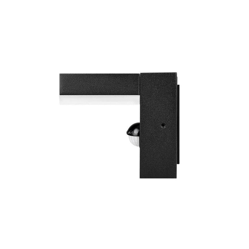 LED-Außenwandleuchte mit Sensor HESTIO LED/9W/230V 4000K IP44 schwarz