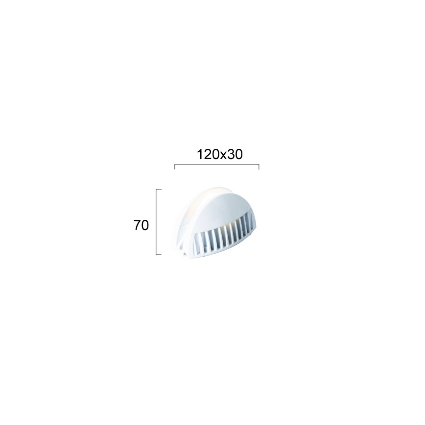LED-Außenwandleuchte WINDOW LED/7W/230V IP65 weiß