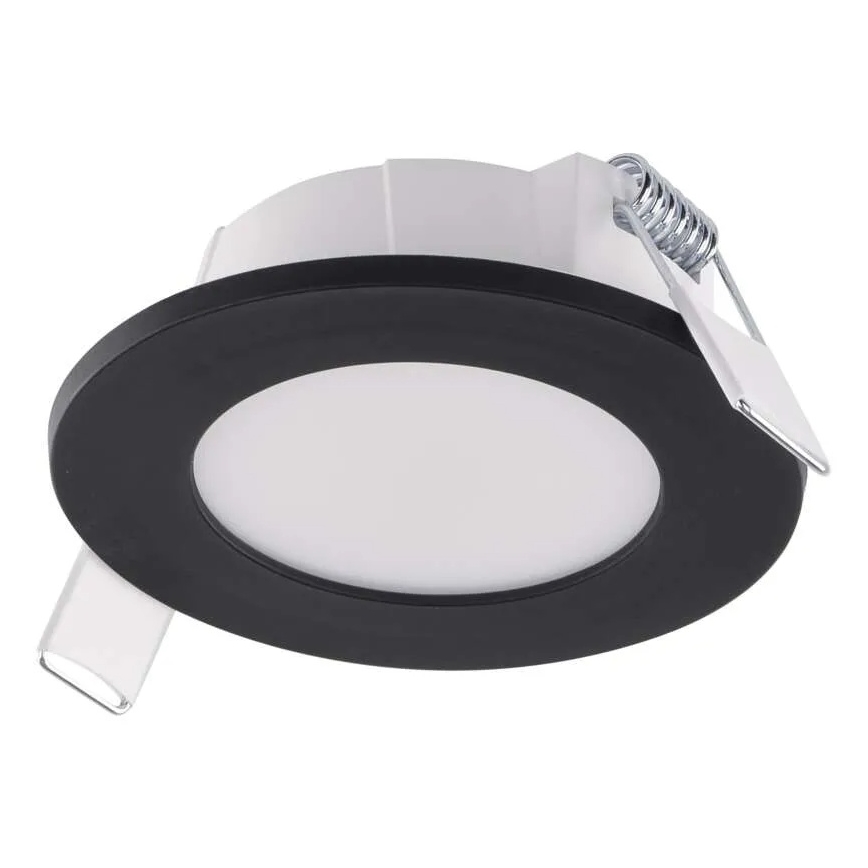 LED Badezimmer-Einbauleuchte LORI LED/4,5W/230V IP65 2700/4000K Ø 8,5 cm Schwarz
