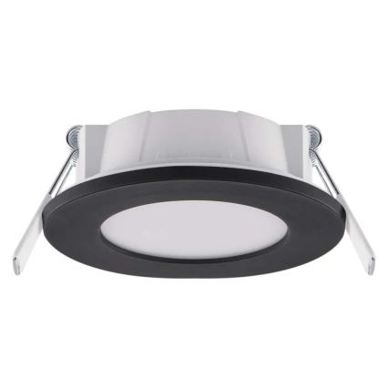 LED Badezimmer-Einbauleuchte LORI LED/4,5W/230V IP65 2700/4000K Ø 8,5 cm Schwarz