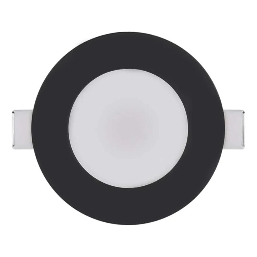 LED Badezimmer-Einbauleuchte LORI LED/4,5W/230V IP65 2700/4000K Ø 8,5 cm Schwarz
