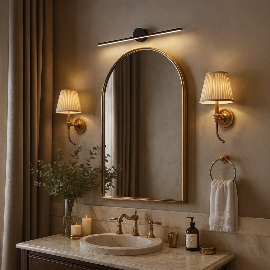 LED-Badezimmer-Spiegelleuchte ARTIST LED/9W/230V 60 cm IP44 schwarz