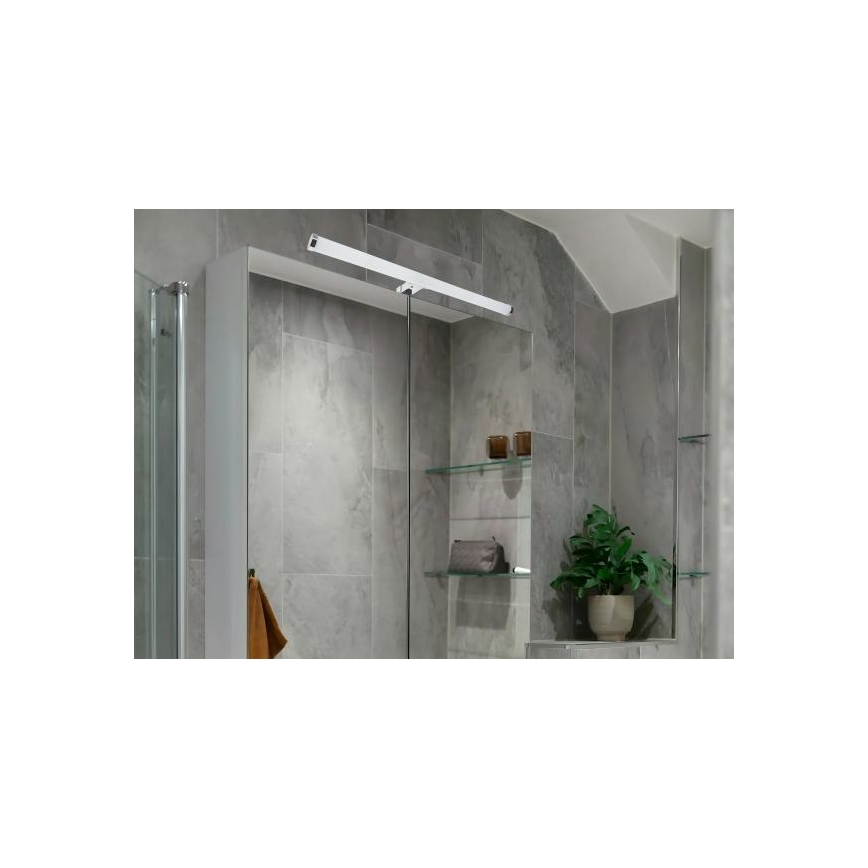 LED-Badezimmer-Spiegelleuchte LED/12W/230V 59,5 cm IP44 glänzender Chrom
