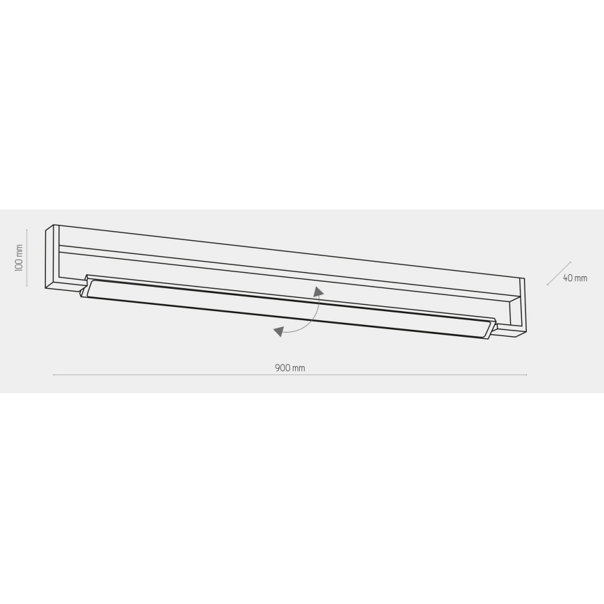 LED Badezimmer-Wandleuchte DEKSTER LED/36W/230V IP44 weiß