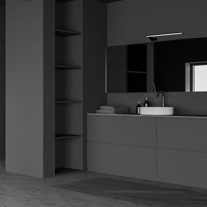 LED Badezimmer Wandleuchte SHINE LED/11W/230V 45 cm IP44 schwarz