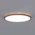 LED-Badezimmerleuchte mit Bewegungs- und Dämmerungssensor NIVERA LED/24W/230V IP54 3000/4000/6000K d 30 cm schwarz + Fernbedienung