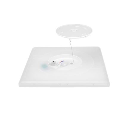 LED-Badezimmerleuchte mit Bewegungs- und Dämmerungssensor NIVERA LED/12W/230V IP54 3000/4000/6000K 22,5x22,5 cm weiß + Fernbedienung
