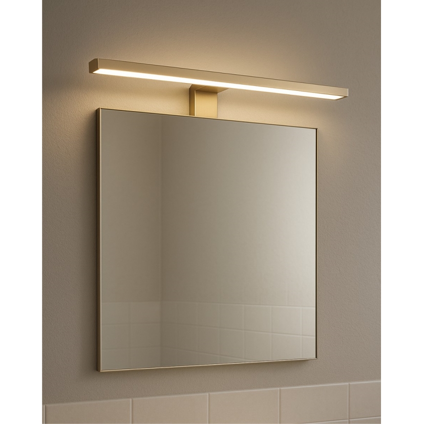 LED Badezimmerspiegelbeleuchtung LED/8W/230V 4000K 50 cm IP44 mattgold