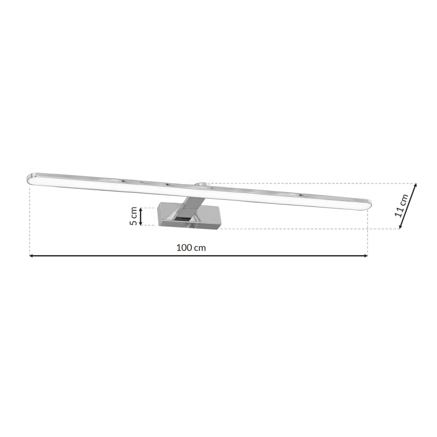 LED-Badezimmerwandleuchte SPLASH 1xLED/21W/230V