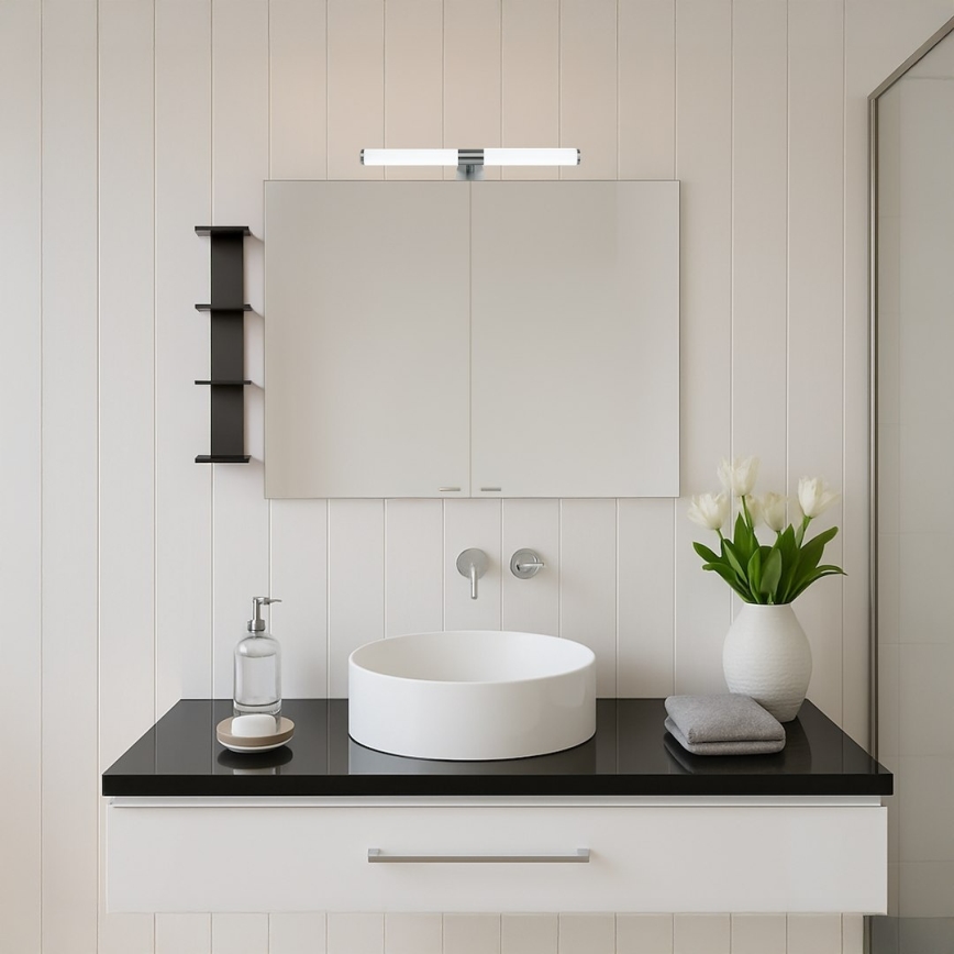 LED-Badspiegelleuchte 2-in-1 APA LED/6W/230V 40 cm IP44 glänzender Chrom