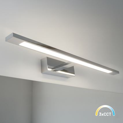 LED-Badspiegelleuchte KLIMT LED/12W/230V 3000/4000/6000K 60 cm IP44 glänzender Chrom