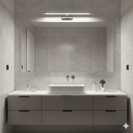 LED-Badspiegelleuchte KLIMT LED/12W/230V 3000/4000/6000K 60 cm IP44 glänzender Chrom