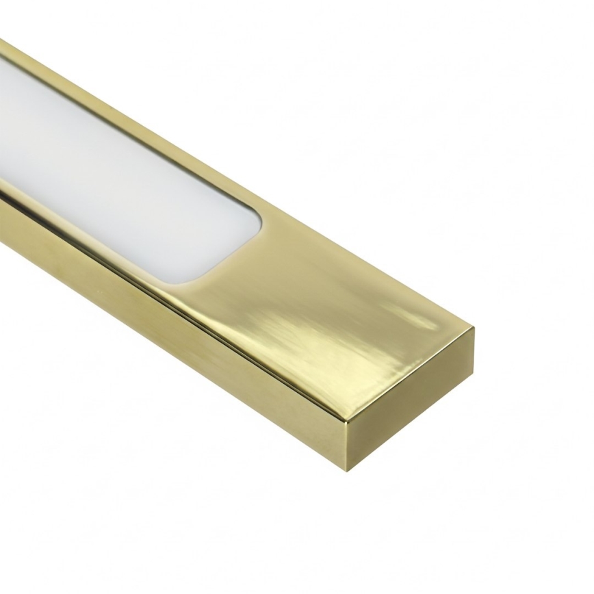 LED-Spiegelleuchte KLIMT, 12 W, 230 V, 3000/4000/6000 K, 60 cm, IP44, goldfarben