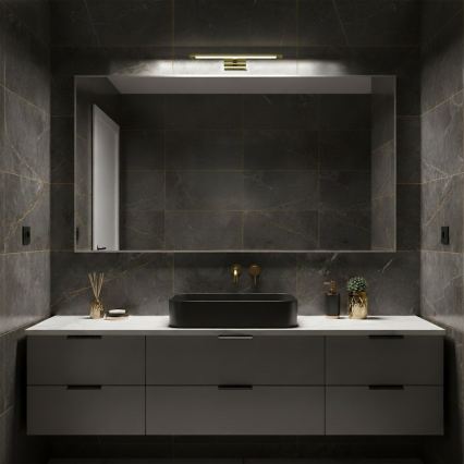 LED Badspiegelleuchte KLIMT LED/8W/230V 3000/4000/6000K 40 cm IP44 gold