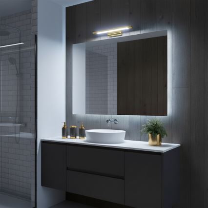 LED Badspiegelleuchte KLIMT LED/8W/230V 3000/4000/6000K 40 cm IP44 gold