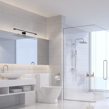 LED Badspiegelleuchte SHINE LED/12W/230V 60 cm IP44 schwarz