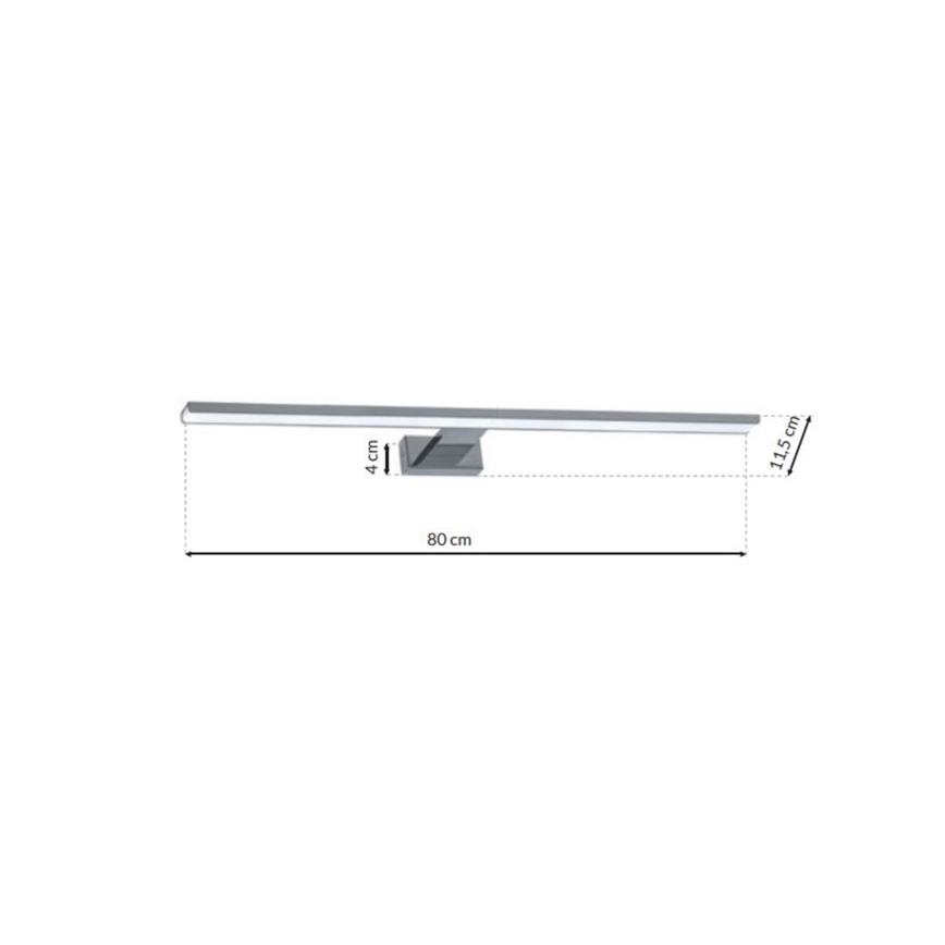 LED-Badspiegelleuchte SHINE LED/15W/230V 80 cm IP44 Hochglanz-Chrom