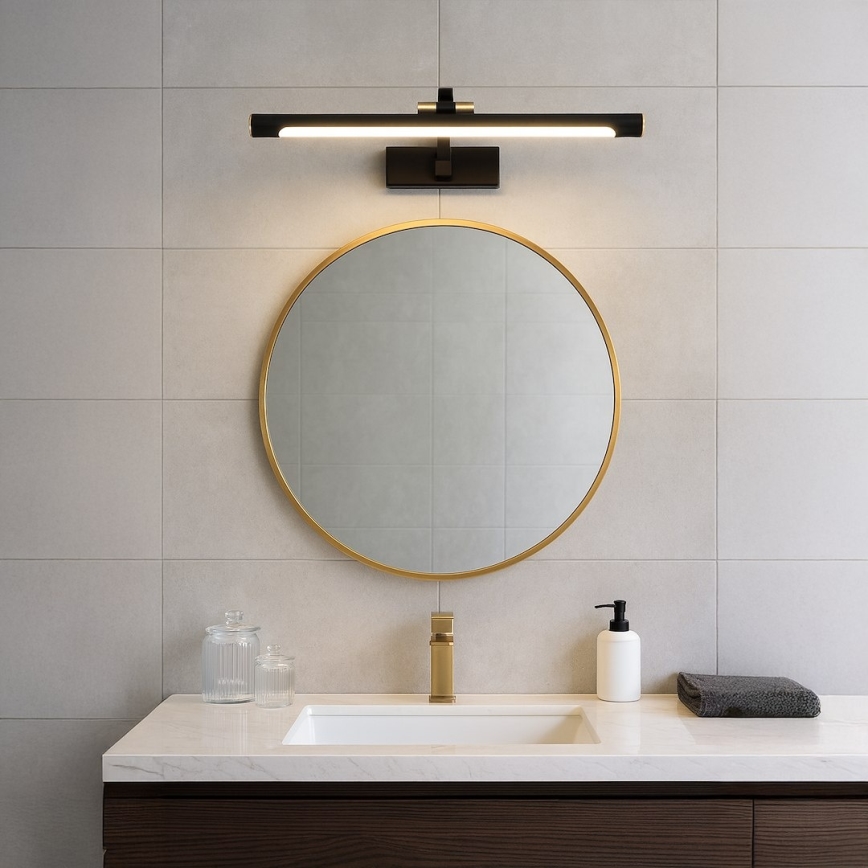 LED-Badspiegelleuchte VINCI LED/15W/230V 60 cm IP44 schwarz