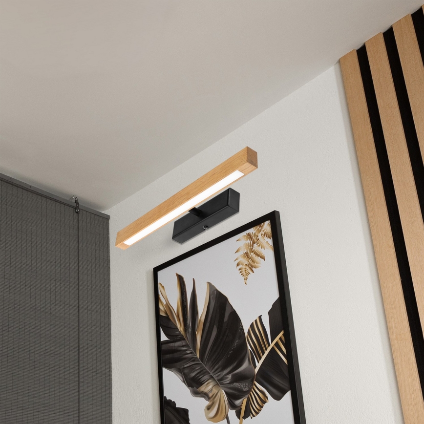 LED-Bilderleuchte VERDE LED/5,5W/230V 3000K 46 cm Eiche/Schwarz